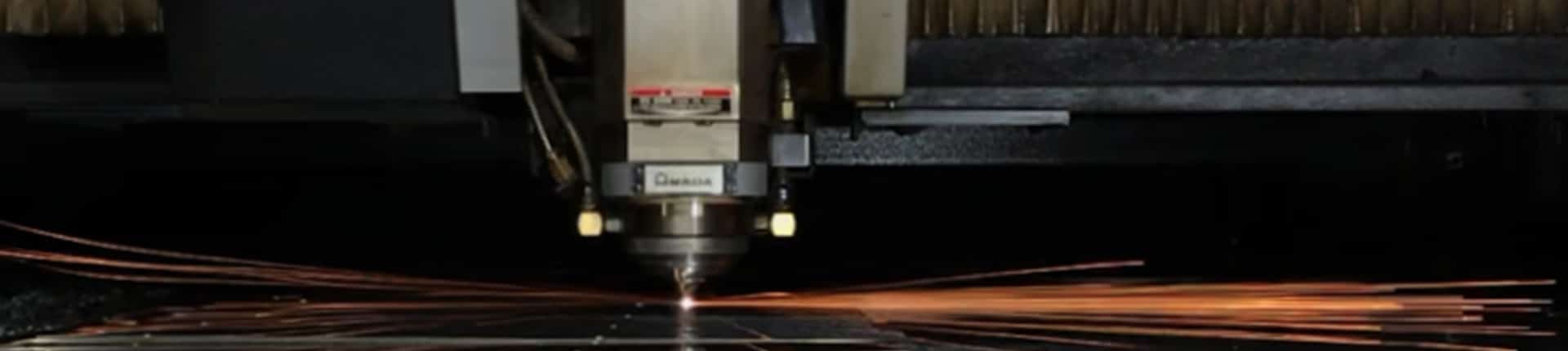 laser cutting with sparks